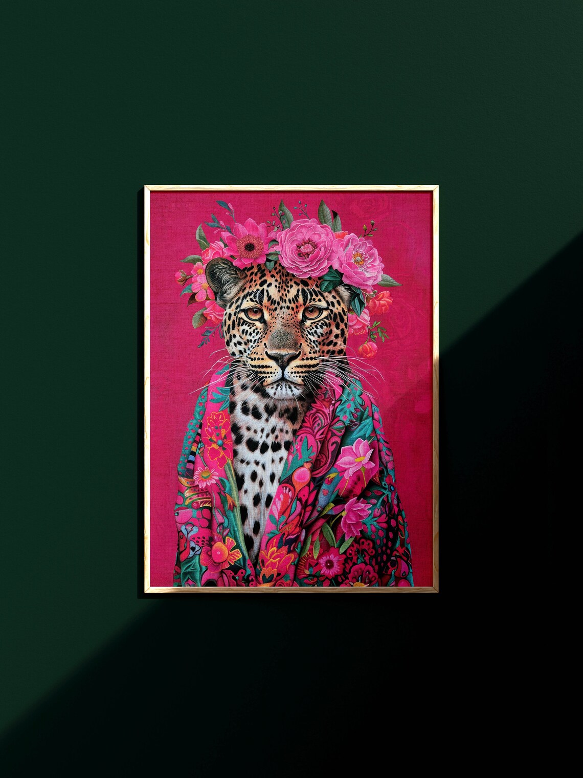 Leopard Animal Print, Maximalist Decor Wall Art - Image 2