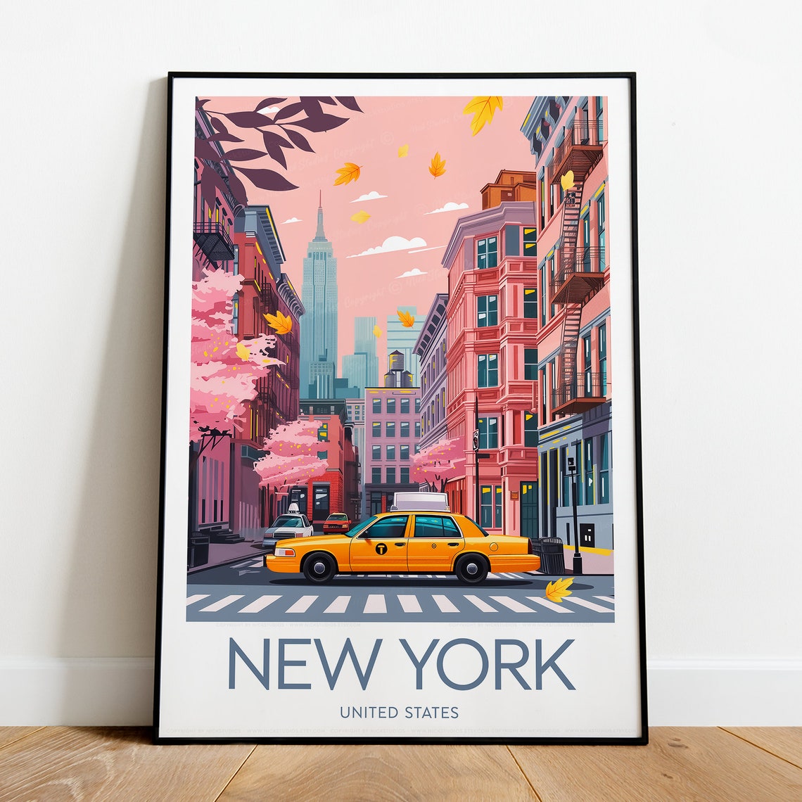 New York City Travel Print United States Statue Of Liberty New York Print New York Poster Wedding Gift - Image 2