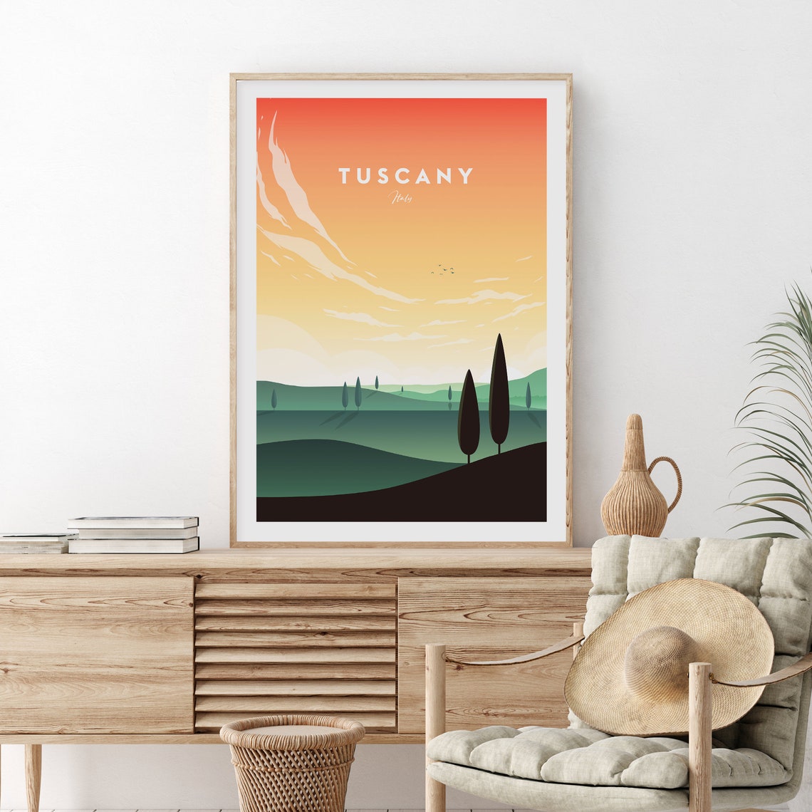 Tuscany Traditional Travel Print Italy Tuscany Print Tuscany Poster Tuscany Art Italy Print Italy Travel Poster By Nickstudios