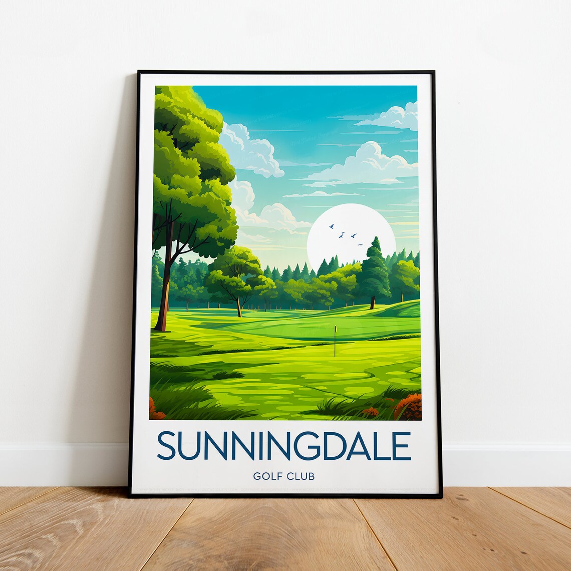 Sunningdale Golf Club Print Uk Sunningdale Prints Sunningdale Artwork