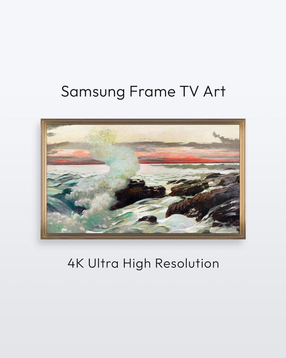 Winslow Homer West Point Seascape Art For Samsung Frame Tv 4k Print