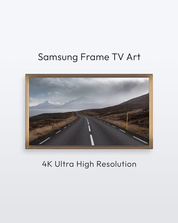 Iceland Road Samsung Frame Tv Art Landscape Photography 4k Print
