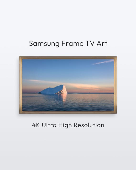 Greenland Iceberg Samsung Frame Tv Art Nature Photography 4k Print