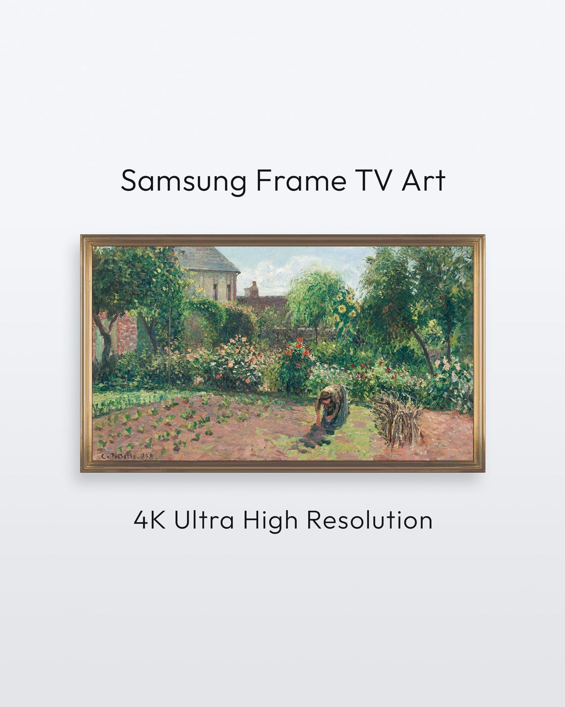 Camille Pissarro Garden At Eragny For Samsung Frame Tv Art 4k Print