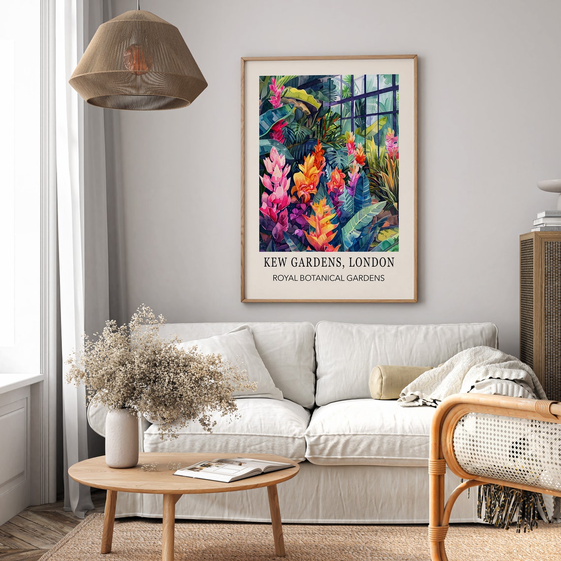 Kew Gardens London Royal Botanical Tropical Glasshouse Poster - Image 2