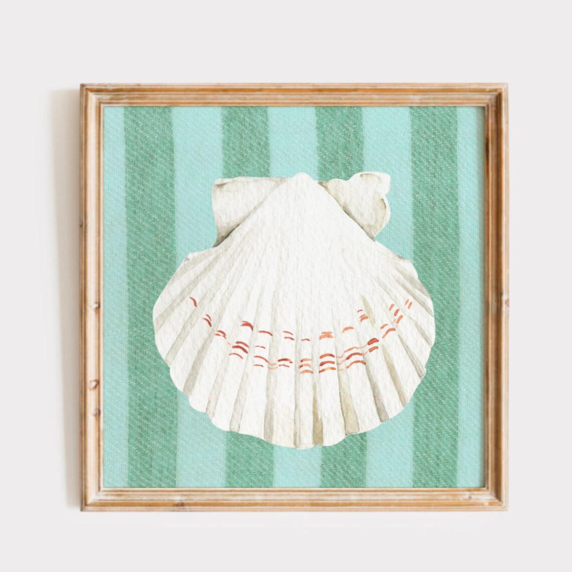 Seashell Sketch Print, Coastal Living Room Art - Image 2