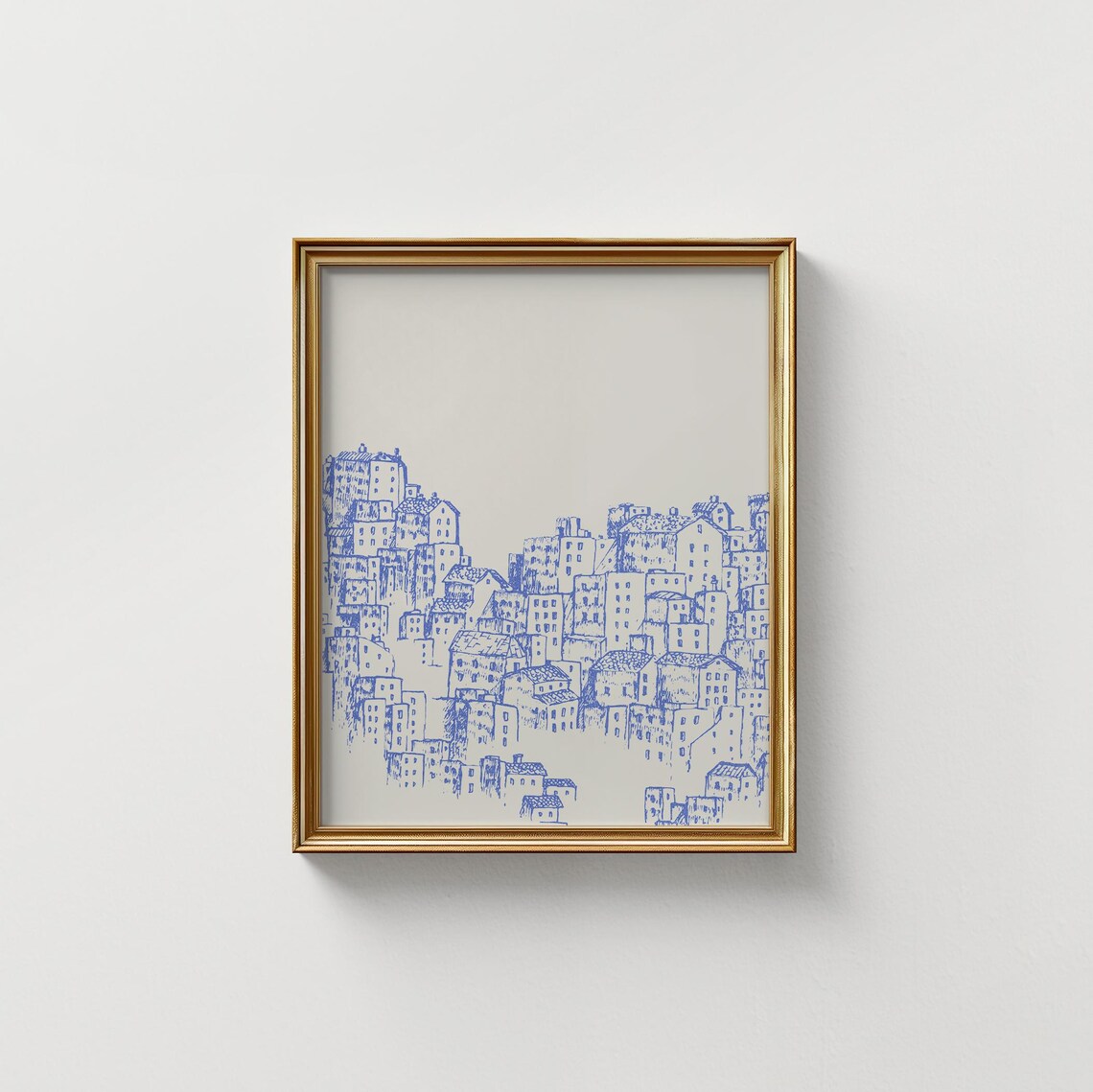 Blue Countryside Greek Art Print, Trendy Decor - Image 2
