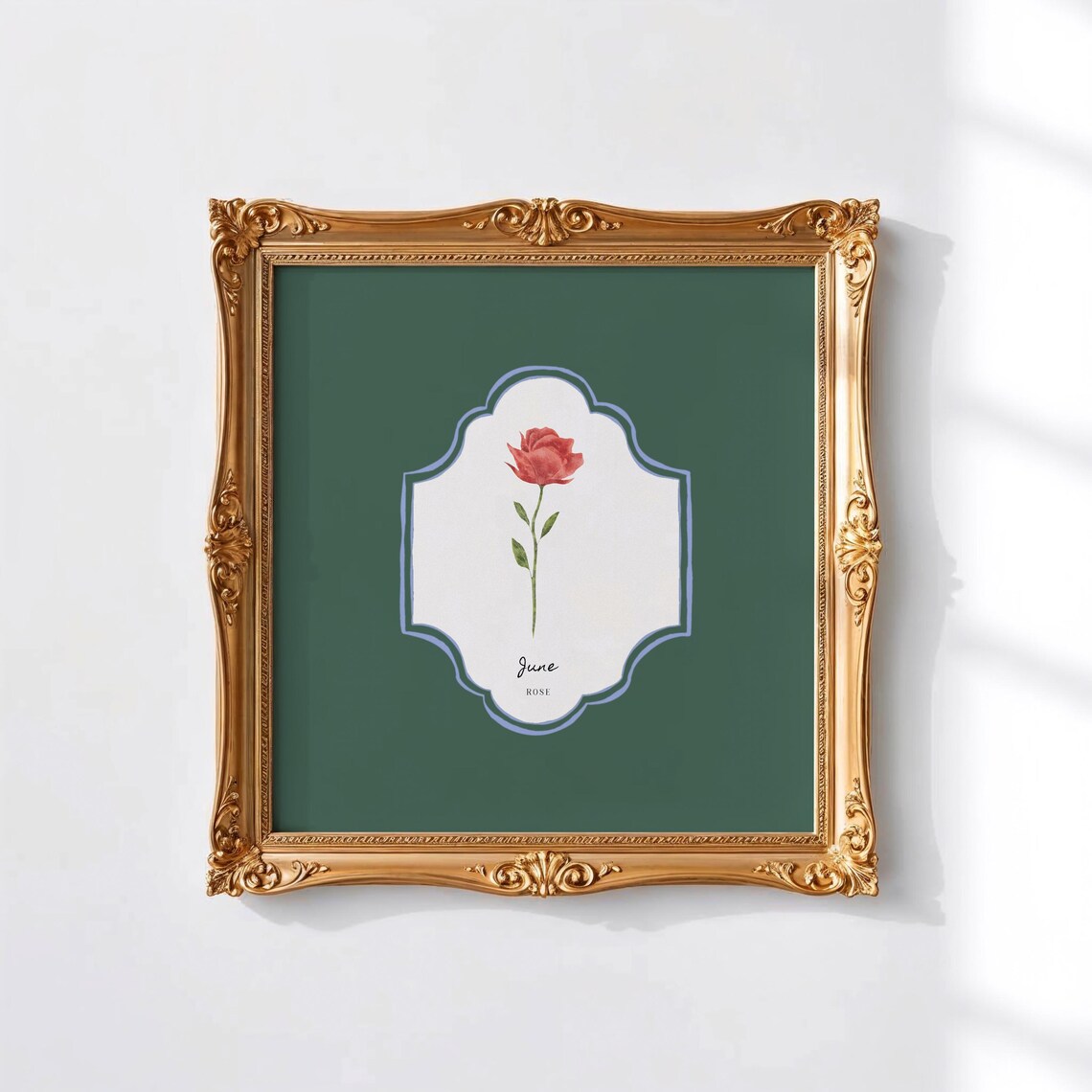 June Birth Month Flower, Personalized Gift Art Print - Image 3