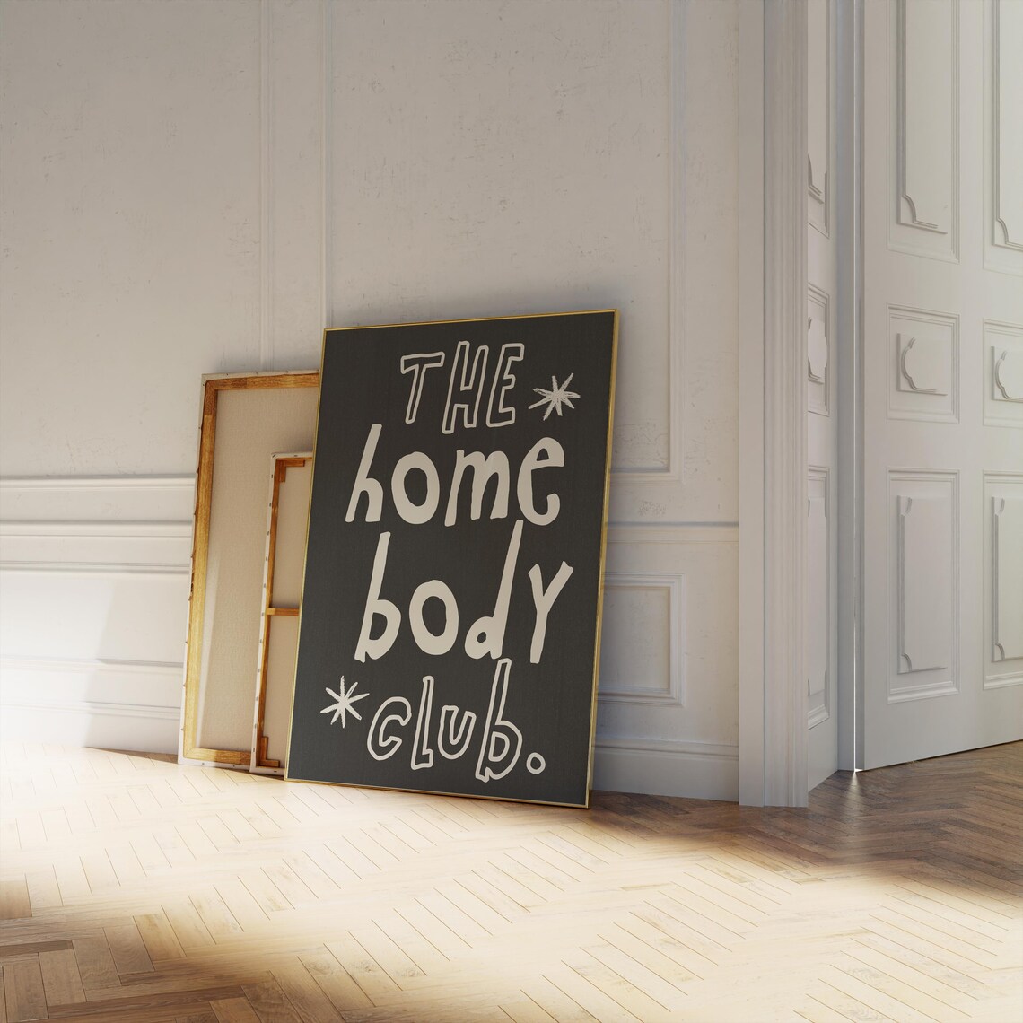 The Homebody Club Black Hand Lettered Quote Trendy Wall Art Print - Image 5