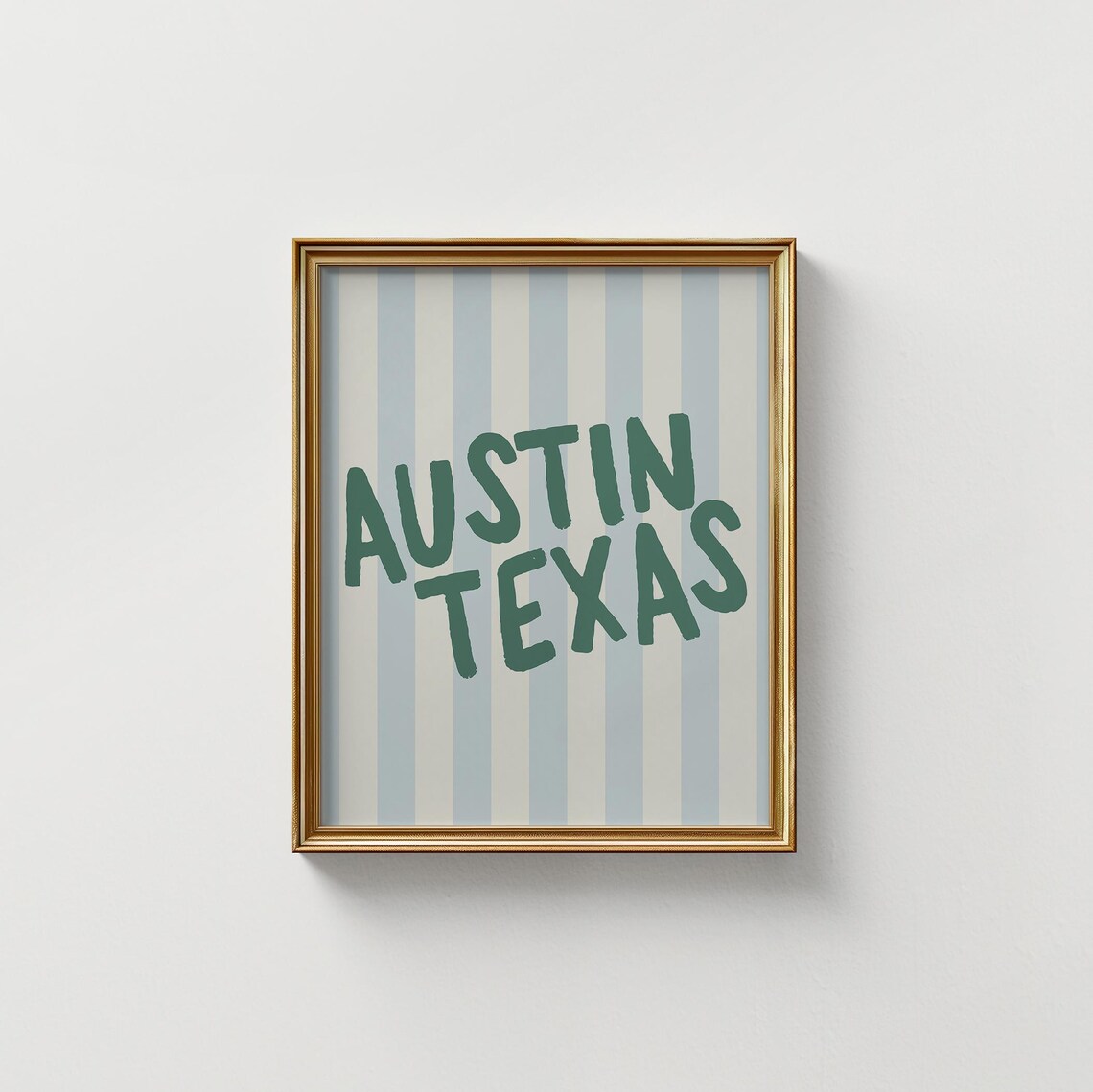 Austin Texas Vertical Illustration, Personalized Gift - Image 4