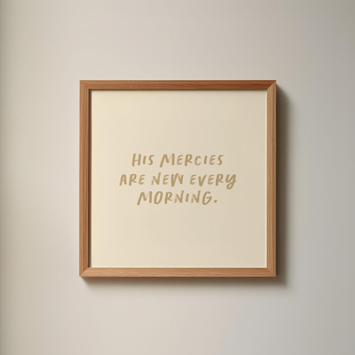 His Mercies Are New Every Morning Scripture Wall Quote Poster - Image 2