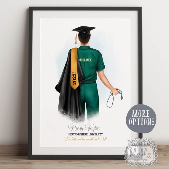 Paramedic Personalised Gift Personalised Paramedic Graduation Gift Future Dentist Gifts Phd Gift Paramedic Nurse University Gift