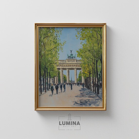 Brandenburg Gate Spring Berlin Cityscape Historic Europe Architecture Urban Landscape Art Travel Decor 357