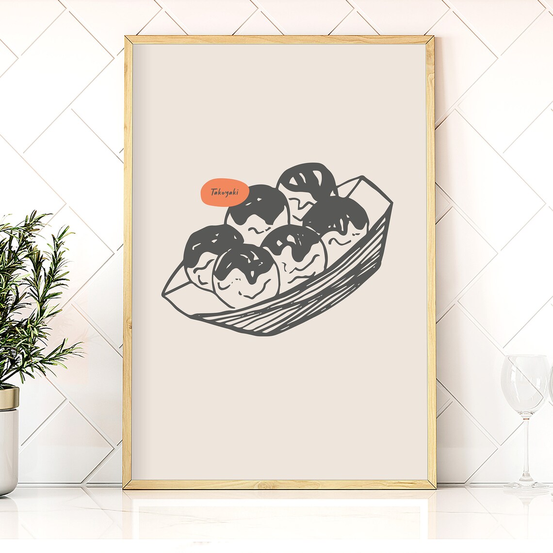 Japanese Food Poster, Modern Kitchen Wall Art Print - Image 3