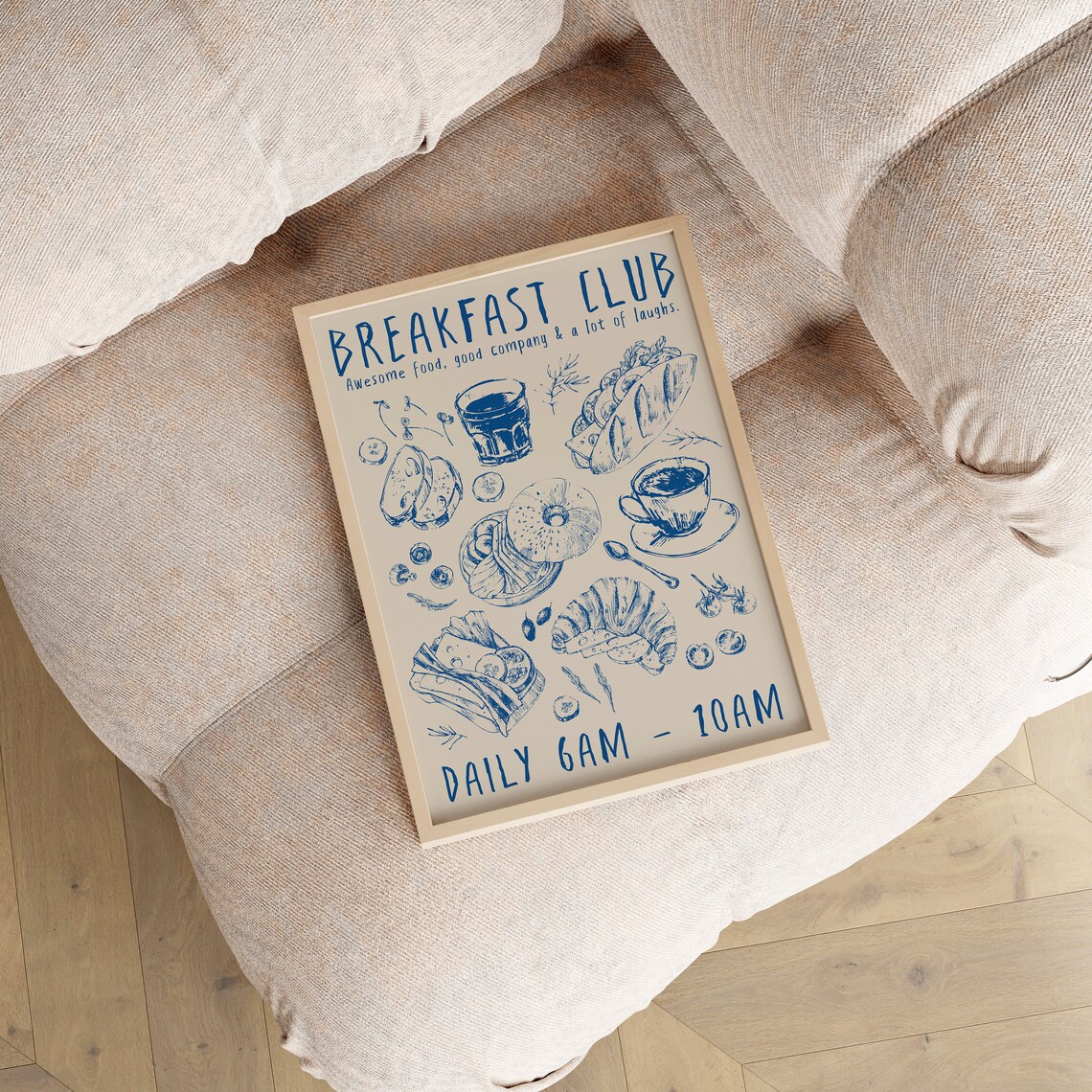 Breakfast Club Food Art Deco Kitchen Poster - Image 3