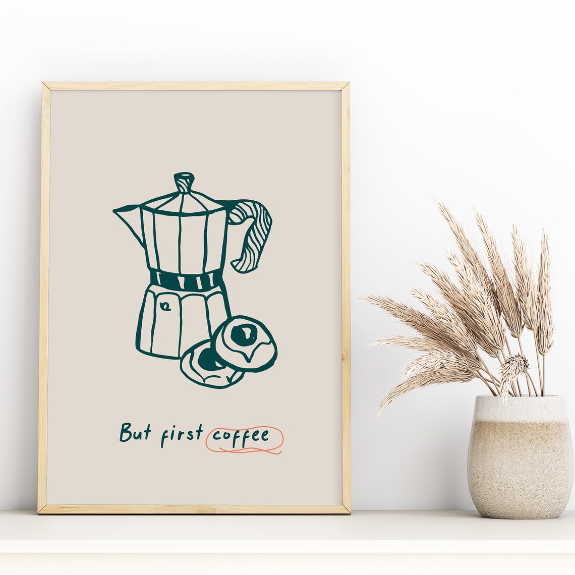 Coffee Pot Maker Vintage Food Poster, Kitchen Wall Art - Image 2