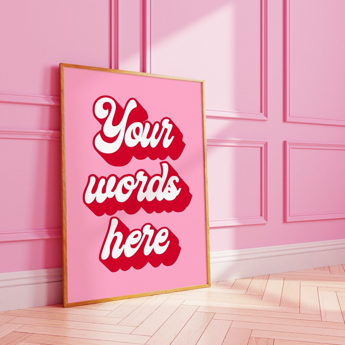 Groovy Custom Quote Personalized Wall Print
