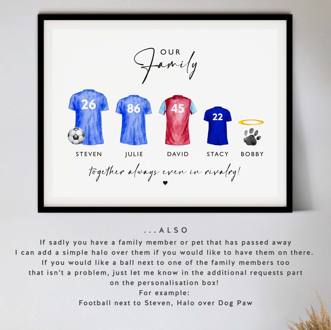 Football Shirt Print, Fathers Day Gift - Image 5