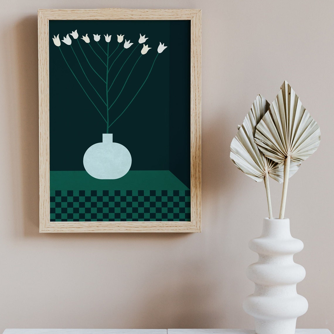 Flower Illustration Art Print for Kids' Playroom - Image 2