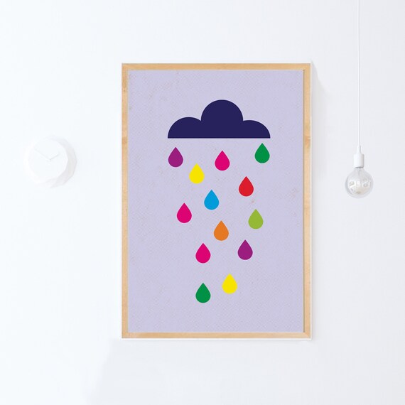Cloud Art Print, Play Room Decor
