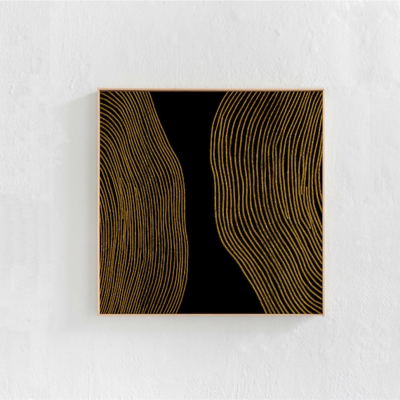 Abstract Line Art, Scandi Boho Wall Art Print