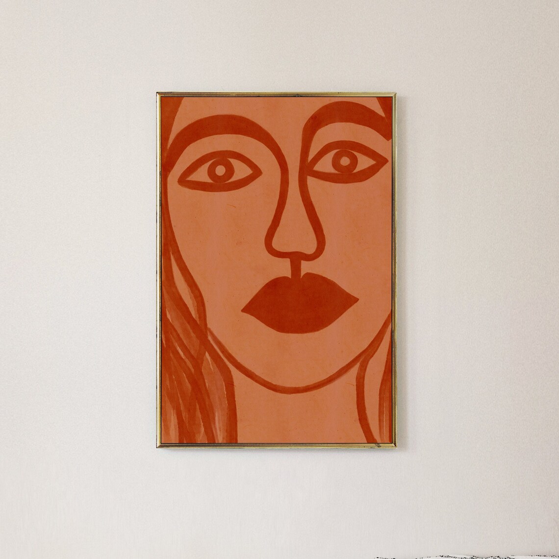 Abstract Portrait, Modern Face Graphic Art Print - Image 3