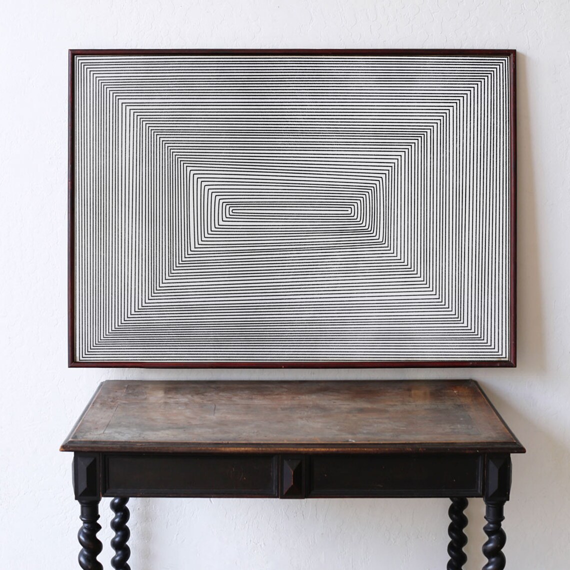 Mid Century Modern Abstract Geometric Art Print - Image 2