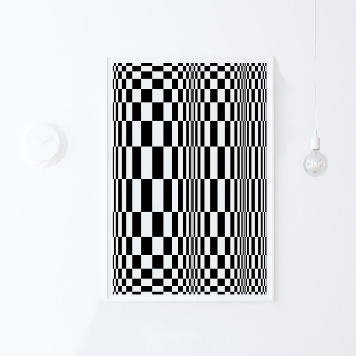 Abstract Geometric Poster Print, Optical Illusion - Image 2