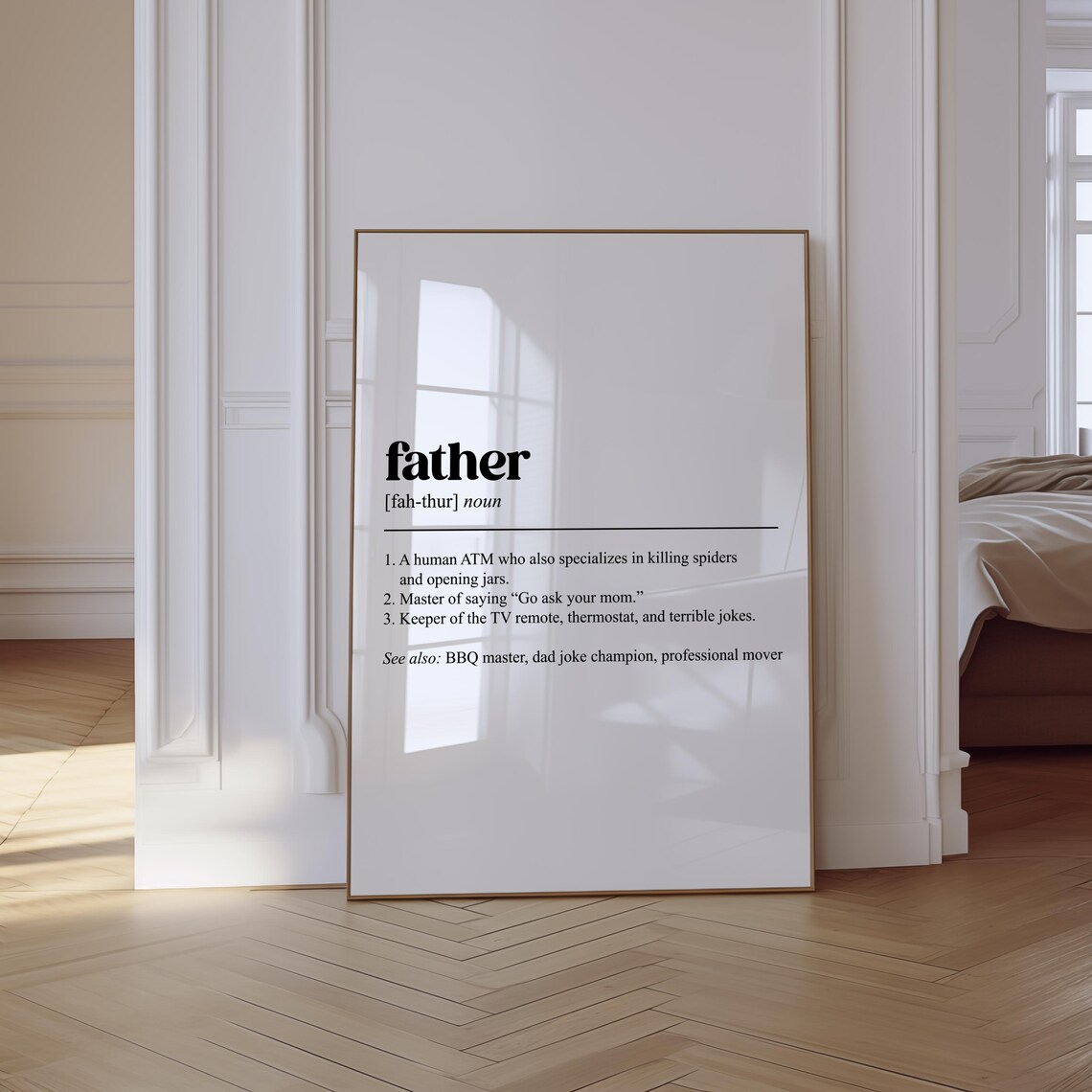 Father Definition, Funny Fathers Day Quote - Image 2