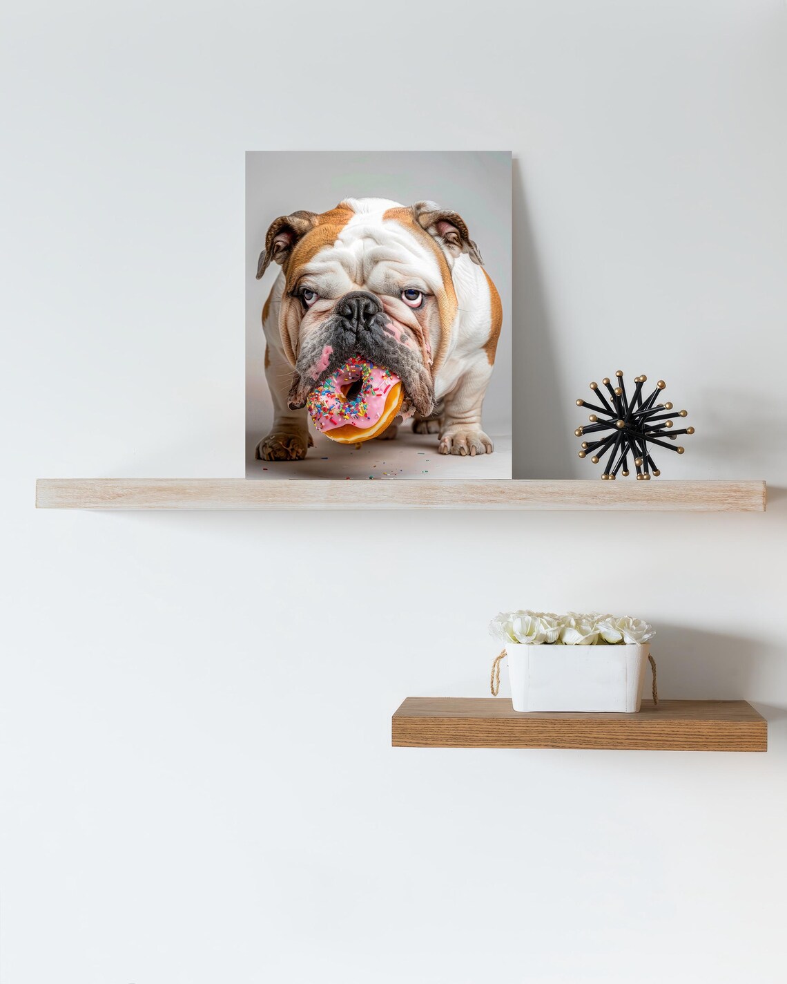 English Bulldog Funny Dog Poster, Kitchen Decor - Image 4