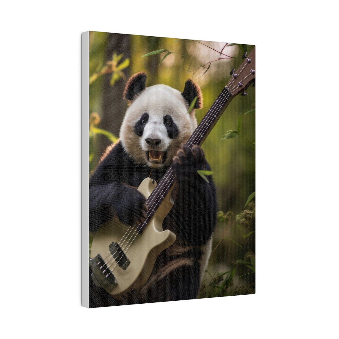 Panda Bear Playing Bass Guitar, Funny Gift - Image 4