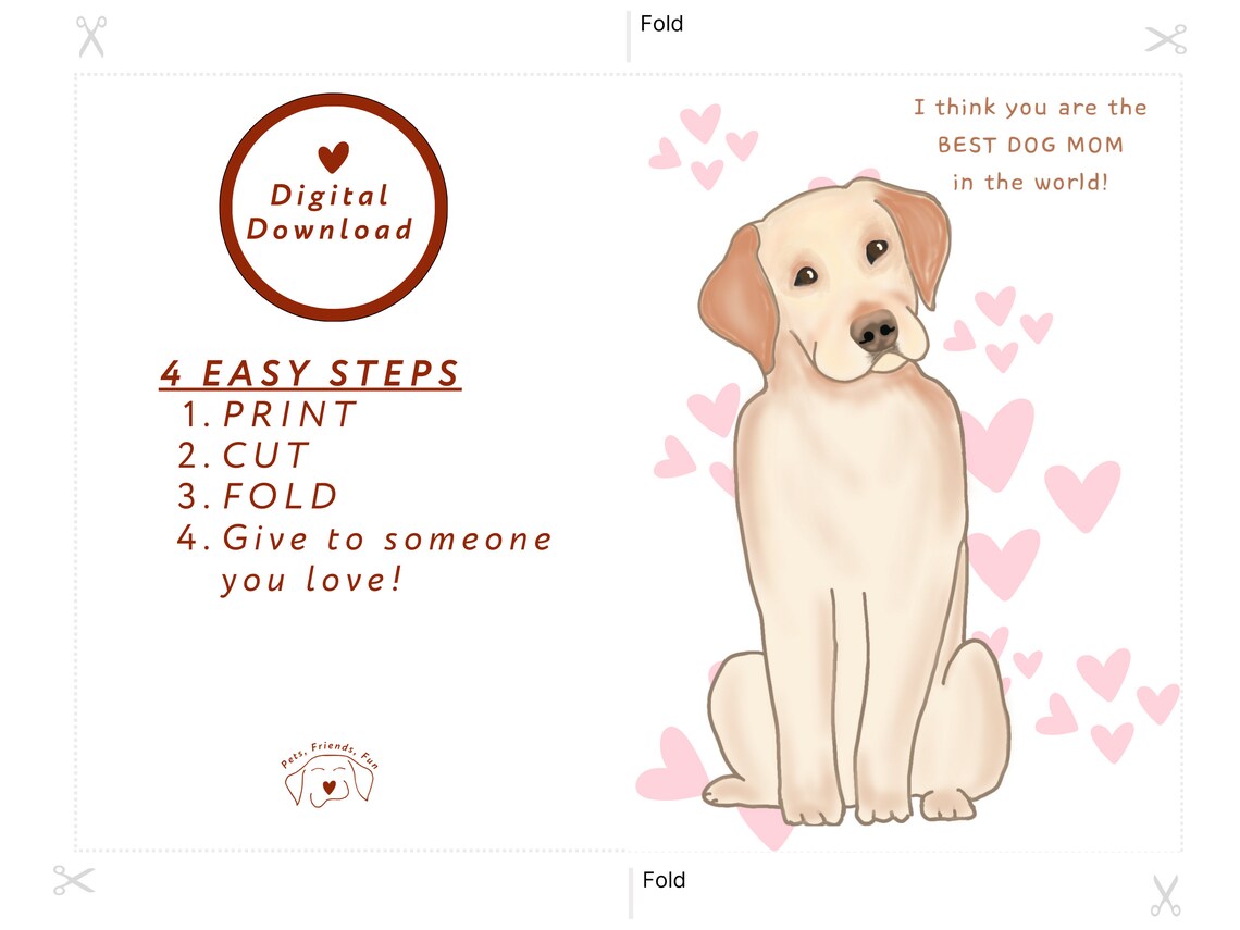 Labrador Retriever Mother's Day Dog Mom Card