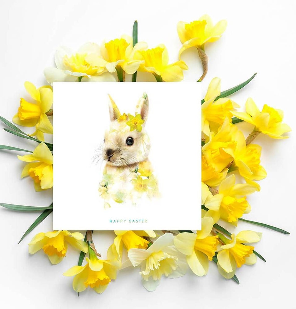 Happy Easter Bunny Art Print