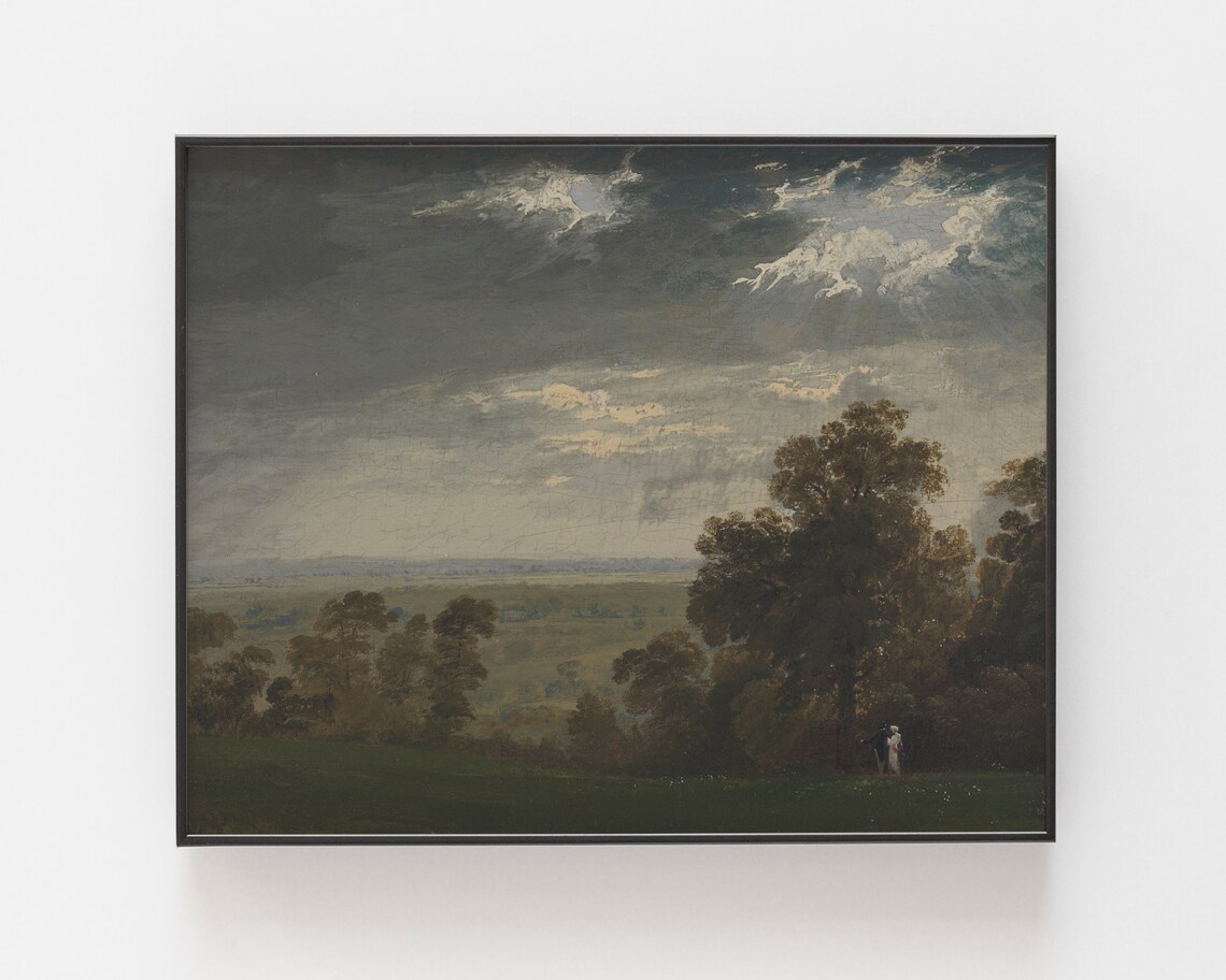 Vintage Country Landscape Art Print, Rustic Scenery - Image 3