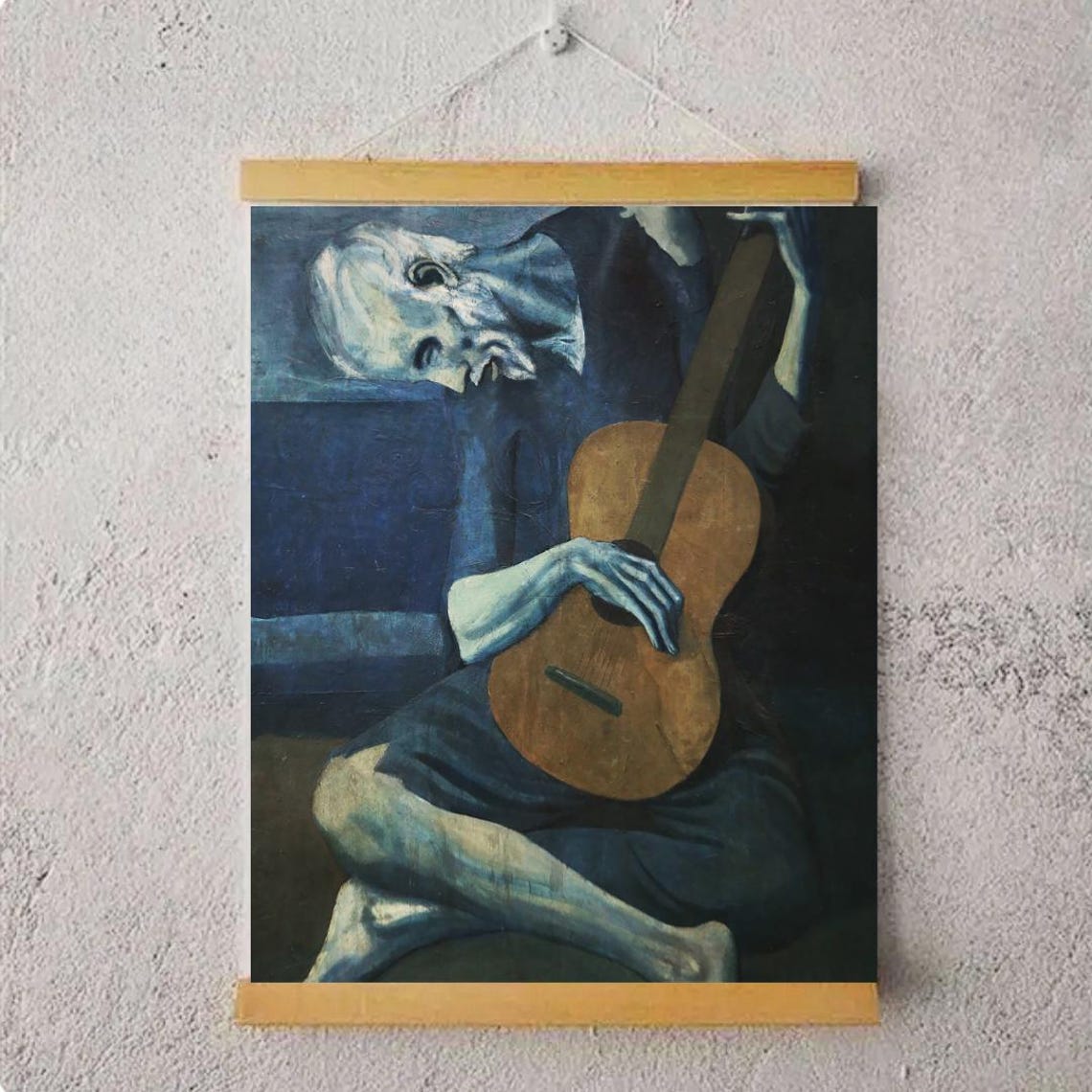 Pablo Picasso The Old Guitarist Wall Art Picasso Inspired Framed Art Pablo Picasso Decorative Gift - Image 5