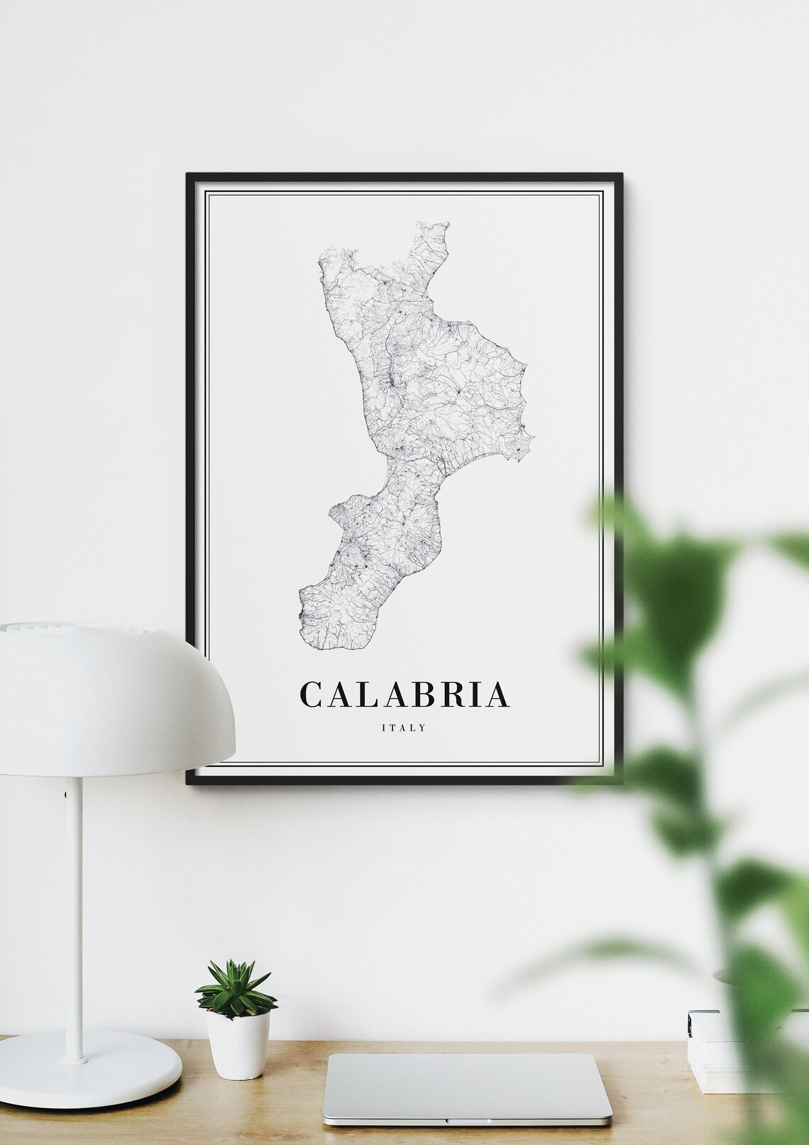 Calabria Italy Map Poster, Travel Map Art Print - Image 2