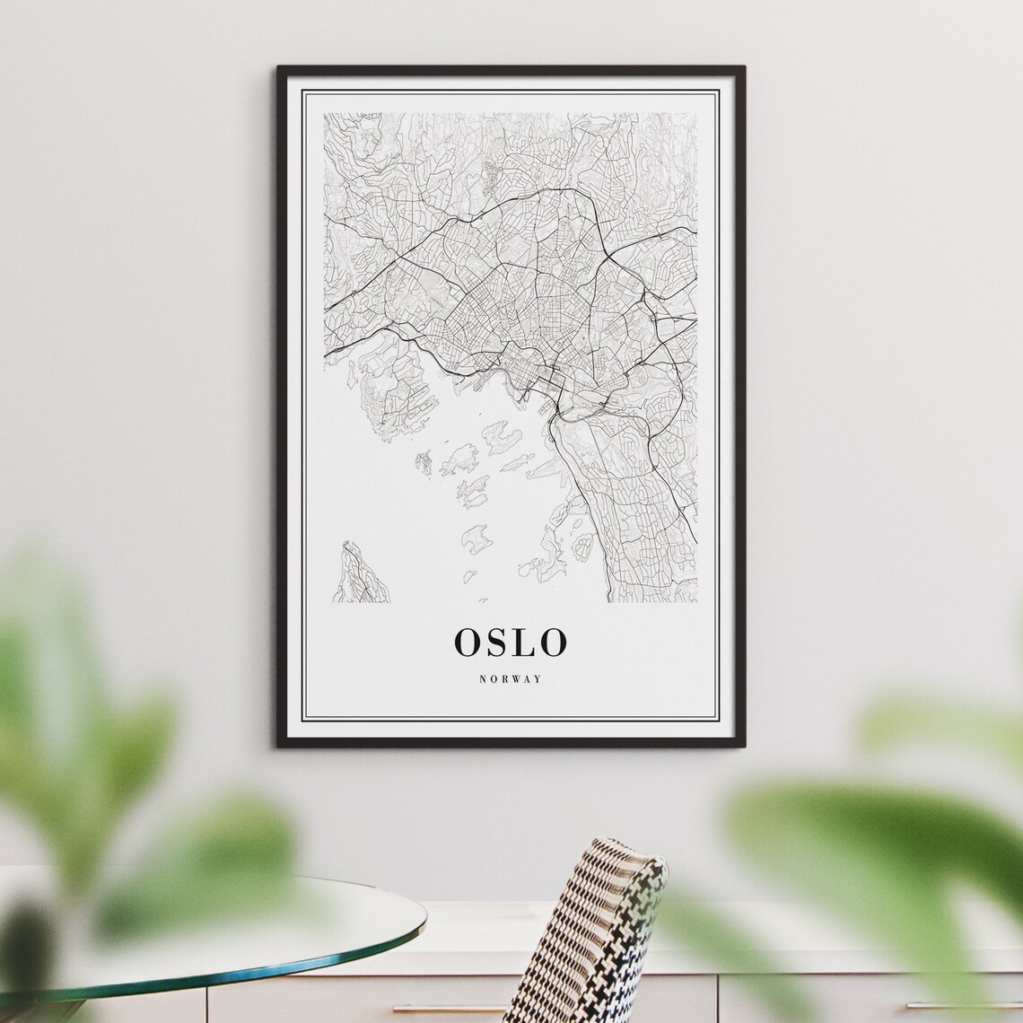 Oslo Map Print, Oslo Norway Travel Poster - Image 3
