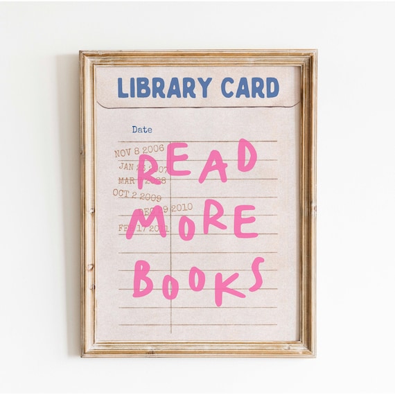 Read More Books, Retro Poster For Readers