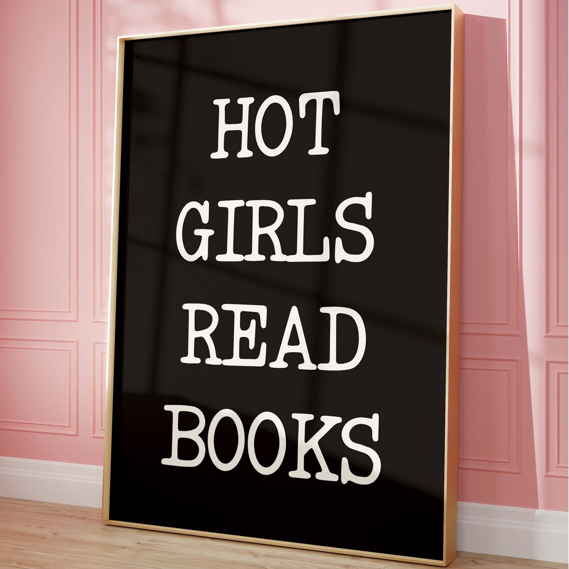 Hot Girls Read Books, Minimalist Bookish Art - Image 4