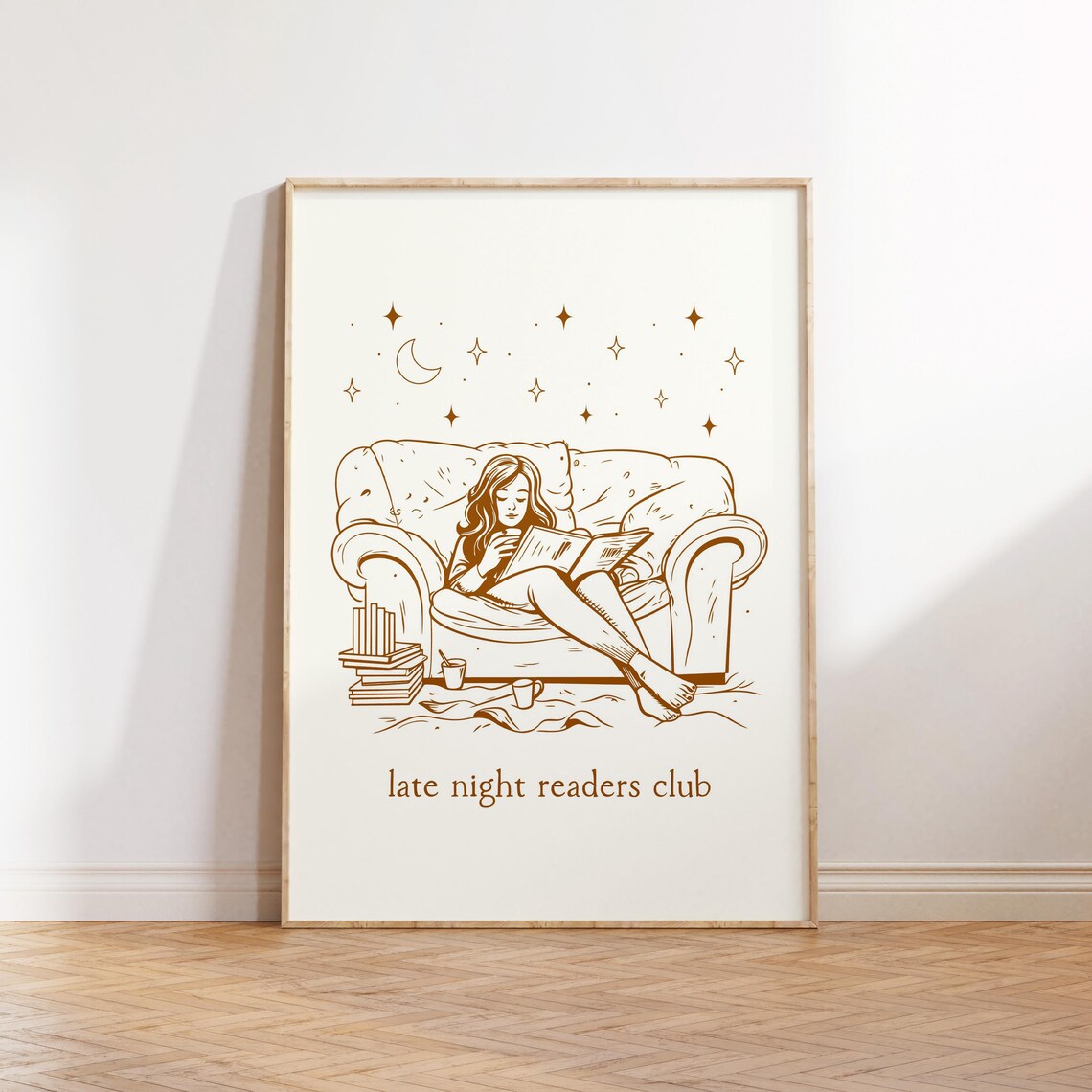 Late Night Readers Club, Retro Book Art - Image 5