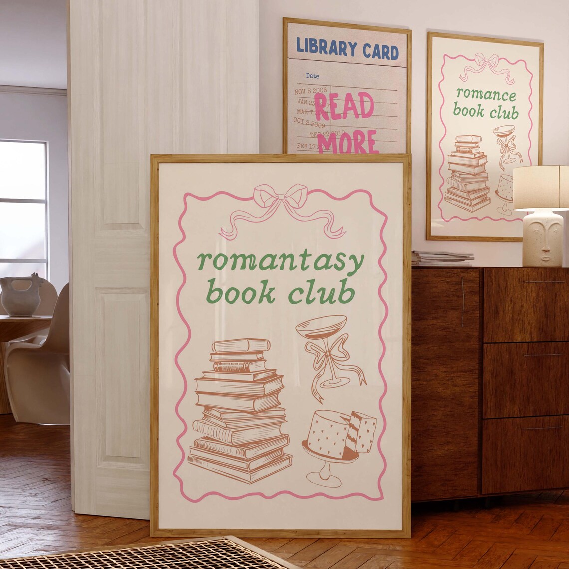 Romantasy Book Club, Reading Nook Art Print - Image 2