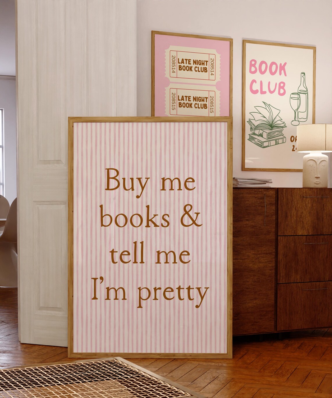 Buy Me Books And Tell Me I'm Pretty Art Print - Image 4