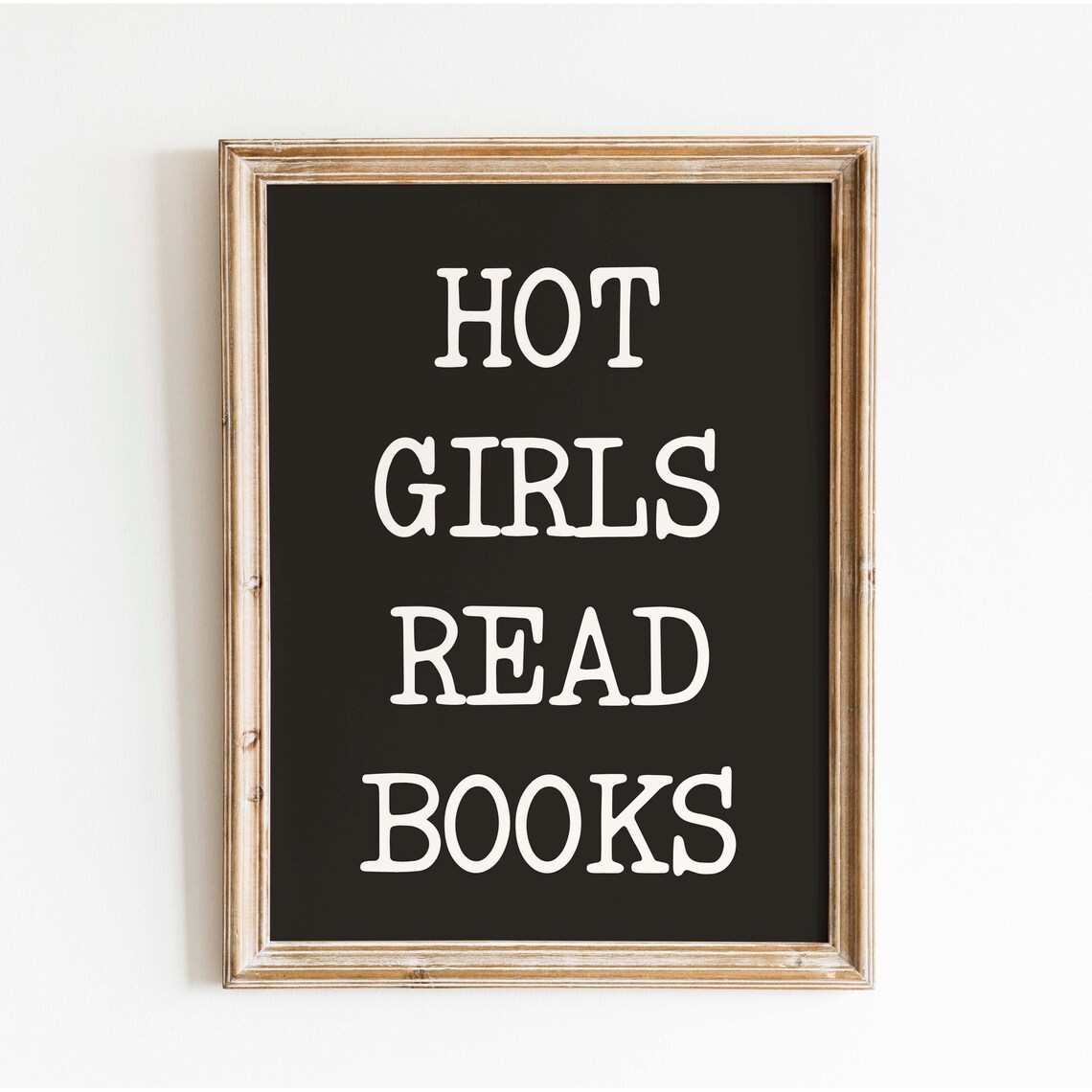 Hot Girls Read Books, Minimalist Bookish Art - Image 2