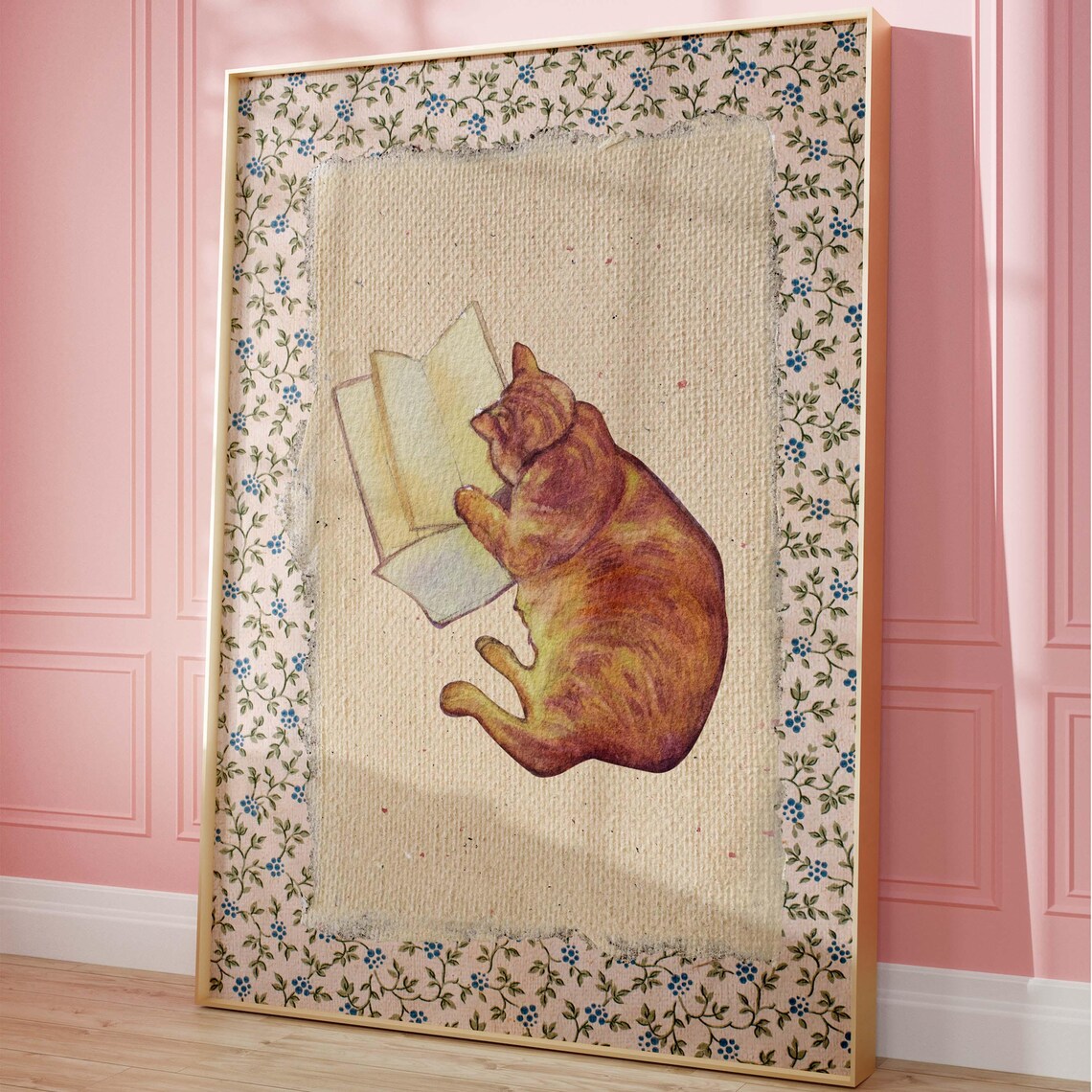 Vintage Book Art, Book Lover Gift for Readers - Image 5