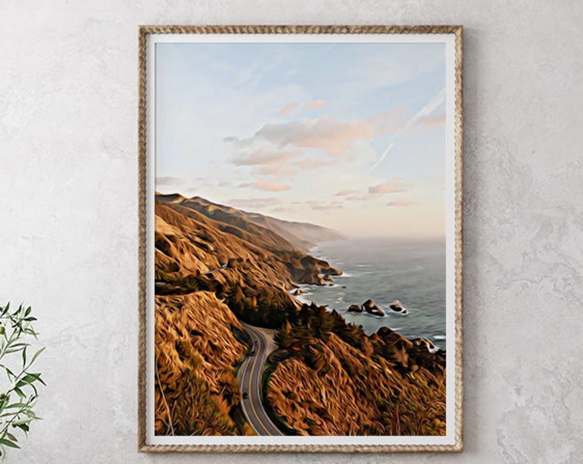 California Print California Wall Art California Art California Artwork California Painting California Poster California Travel Poster - Image 2