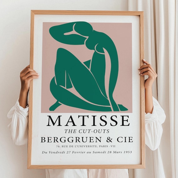 Matisse The Cut Outs Green Nude Berggruen Exhibition Poster Paris 1953