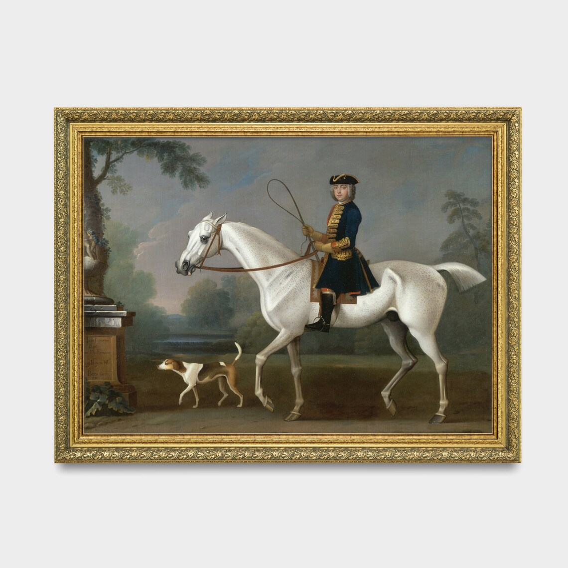 Vintage Horse Painting, Farmhouse Animal Wall Art - Image 3