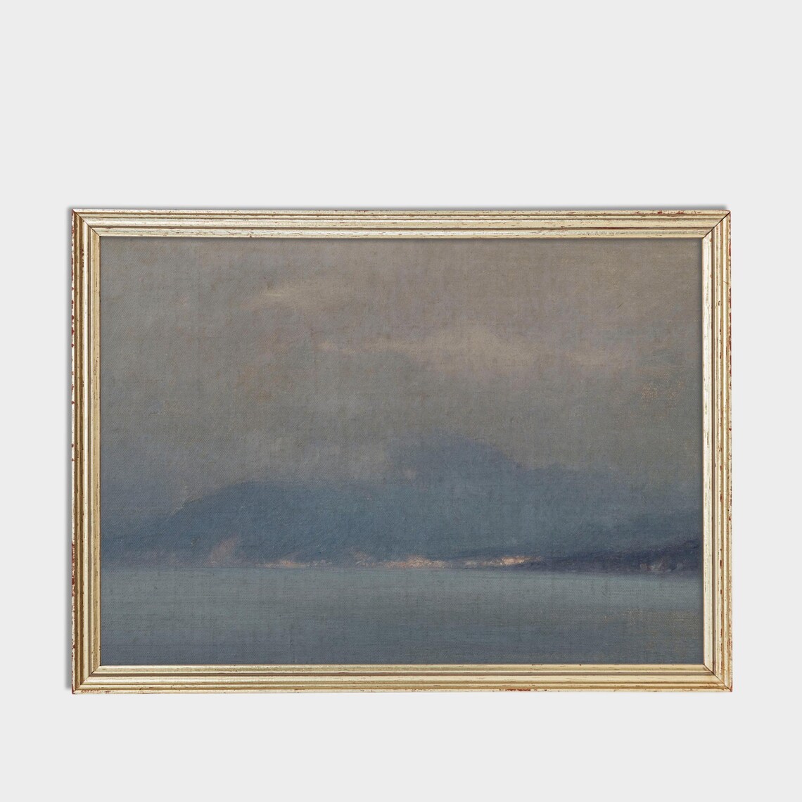 Misty Seascape Foggy Ocean Mountains Moody Coastal Marine Poster - Image 3