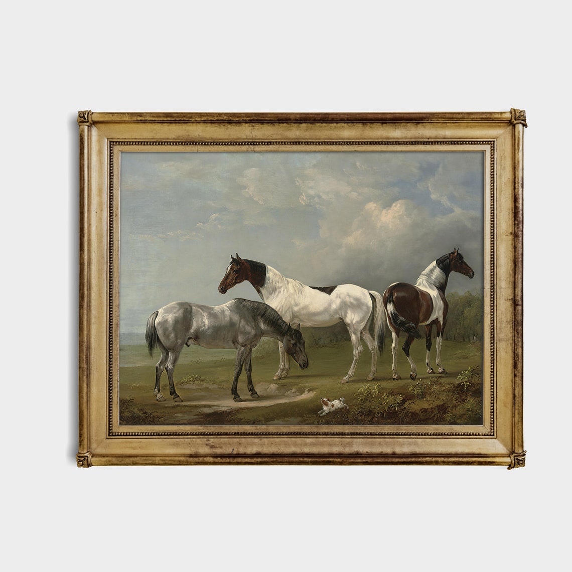 Printed And Shipped Vintage Horse Painting Antique Equestrian Print Farmhouse Decor 17th Century Oil Painting Art Physical Prints - Image 2