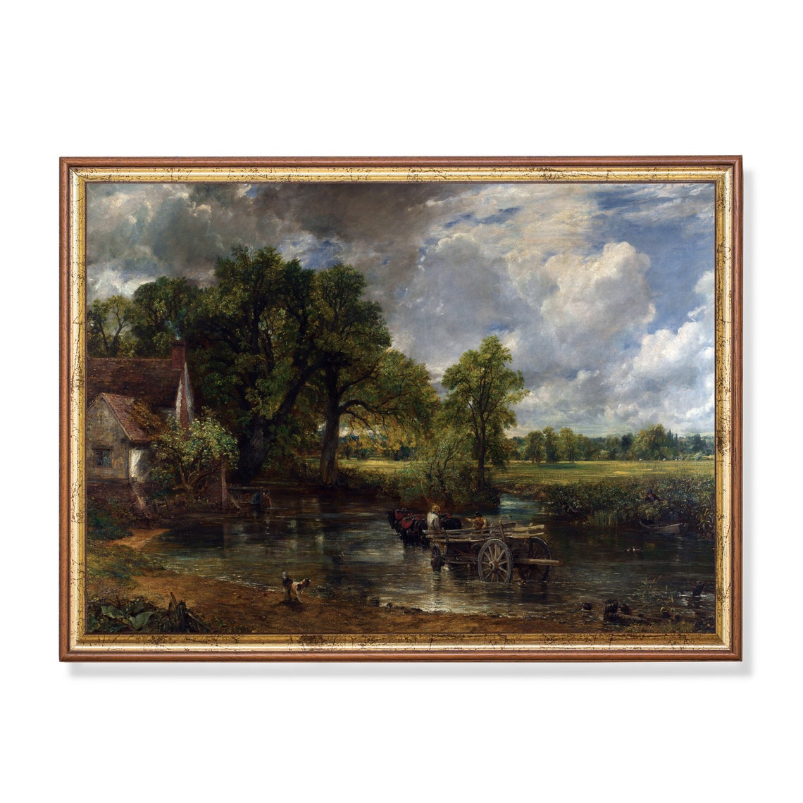 Horse-Drawn Cart Crossing a River Constable The Hay Wain Poster
